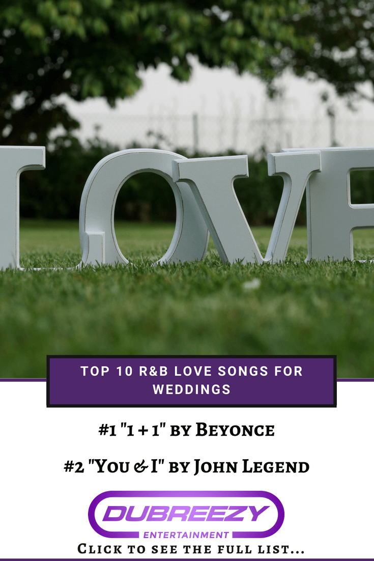 Top 10 R&B Love Songs for Weddings pin